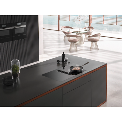 Hotte intégrée Miele kmda 7272 fl-u Silence pour plaque à induction 80 cm noir