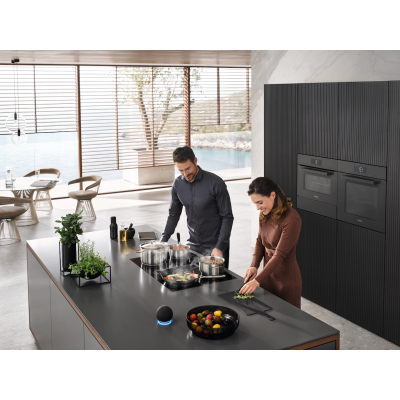 Miele kmda 7272 fl-u Silence piano induzione cappa integrata 80 cm nero