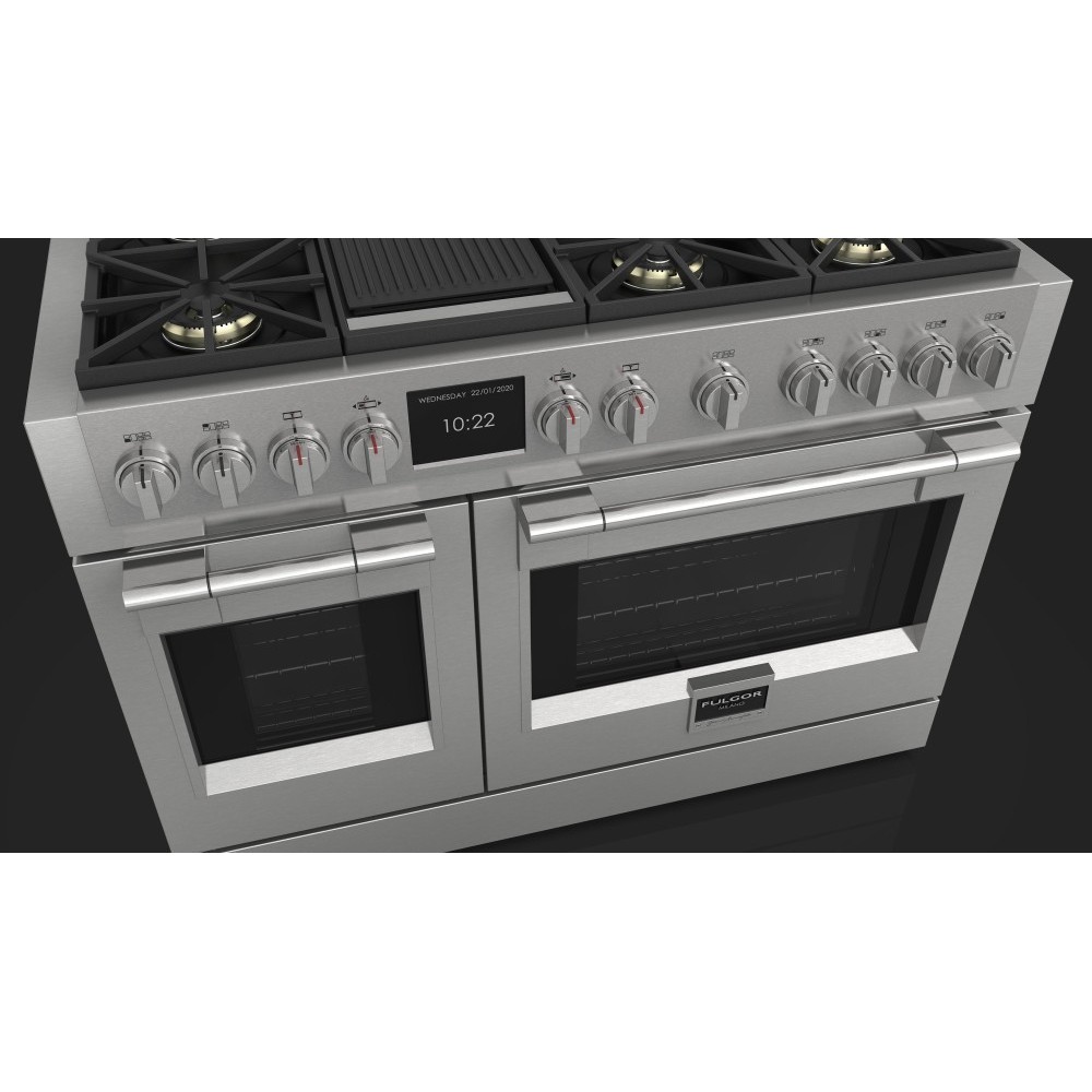 Fulgor fsrc 4807 2p mk 2f cucina professionale gas sofia 122 cm acciaio inox