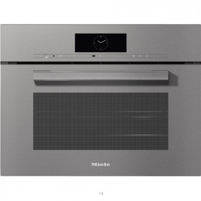 Horno de vapor combinado Miele dgc 7840 hc Pro VitroLine h 45 cm cristal gris