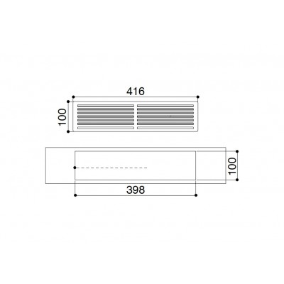 Faber 112.0540.781 module d'installation galileo. filtre de socle h 100 mm