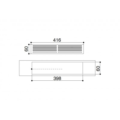 Faber 121.12.10 Kit de instalación Galileo mod. filtro de zócalo h 60-80 mm.
