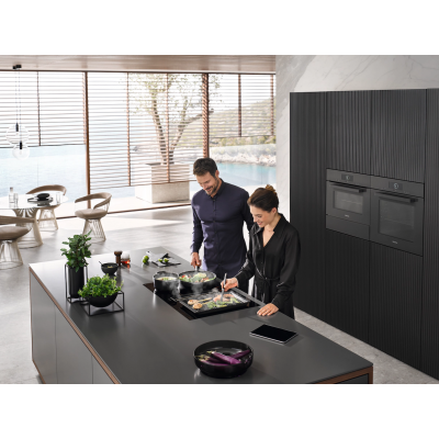 Hotte intégrée Miele kmda 7473 fl-u Silence pour plaque à induction 80 cm noir