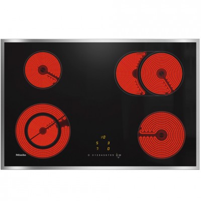 Miele km 6522 fr 75 cm płyta elektryczna czarna + stal nierdzewna