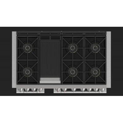 Fulgor fsrc 4807 2p mk 2f x cucina professionale gas sofia 122 cm acciaio inox