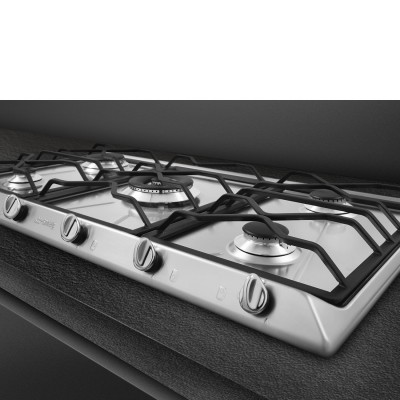 Smeg Srv596O plaque de cuisson au gaz 90 cm inox