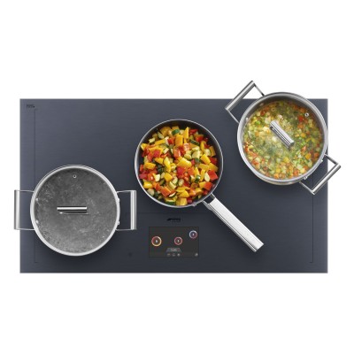 Smeg Sia1963Dg Linea placa de inducción 90 cm cristal gris