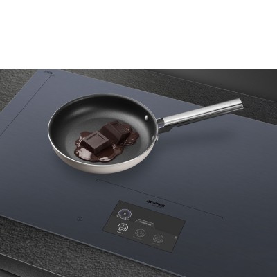 Smeg Sia1963Dg Linea plaque de cuisson à induction 90 cm verre gris