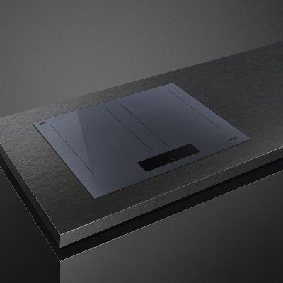 Smeg Sim1644Dg Linea plaque de cuisson à induction 60 cm verre gris