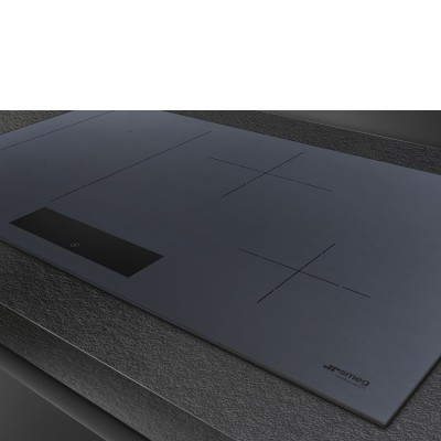Smeg Sim1844Dg Linea placa de inducción 80 cm vidrio gris