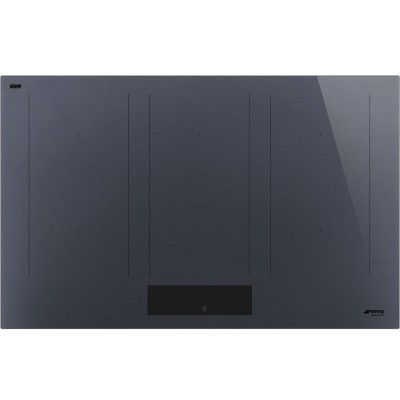 Smeg Sim1864Dg Linea placa de inducción 80 cm vidrio gris