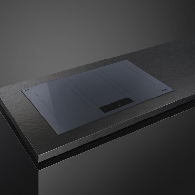 Smeg Sim1864Dg Linea placa de inducción 80 cm vidrio gris