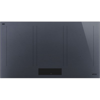 Smeg Sim1964Dg Linea plaque de cuisson à induction 90 cm verre gris