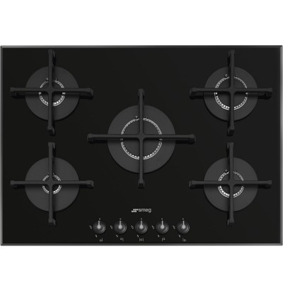 Płyta gazowa Smeg pv175b3 Linea 70cm z czarnym szkłem