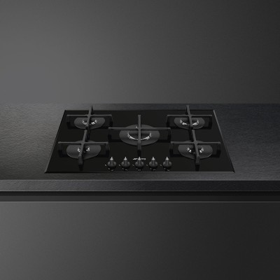 Płyta gazowa Smeg pv175b3 Linea 70cm z czarnym szkłem