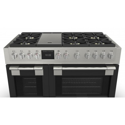 Fulgor fsrc 4807 2p mk 2f mbk cucina professionale gas sofia 122 cm acciaio nero