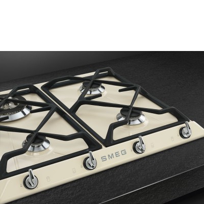 Smeg Sr964Pgh Victoria plaque de cuisson au gaz 60 cm crème