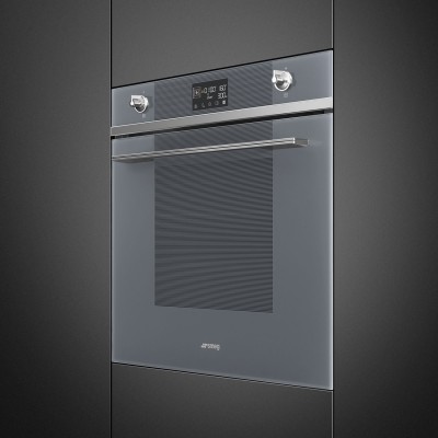 Smeg So6102M2G Galileo Kombinierter Einbau-Mikrowellenofen Mikrowelle 60 cm grau