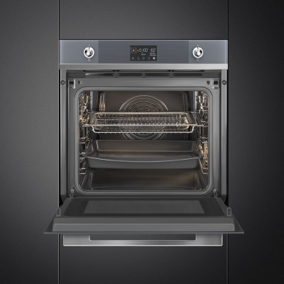 Smeg So6102M2G Galileo four à micro-ondes combiné micro-onde encastrable 60 cm gris