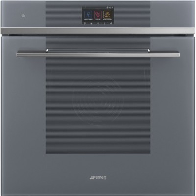 Smeg So6104Apg Linea Einbau-Dampfofen + Mikrowelle 60cm schwarz