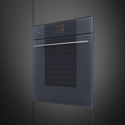 Smeg So6104S4Pg Linea Galileo quatre vapeur combiné argent