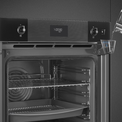 Smeg Sop6101S2B3 Galileo four vapeur combiné pyrolyse 60 cm noir