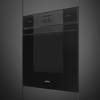 Smeg Sop6102S2Pb3 Combined pyrolytic steam oven 60cm black