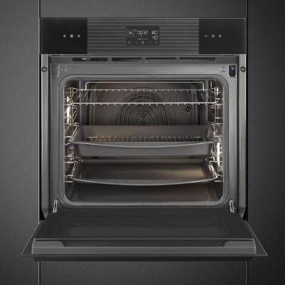 Smeg Sop6102S2Pb3 quatre vapeur combiné pyrolyse 60cm noir