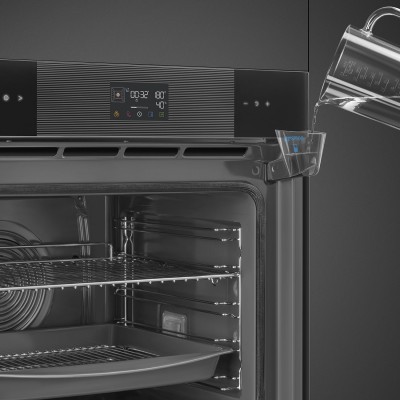 Smeg Sop6102S2Pb3 Kombinierter pyrolytischer Dampfofen 60 cm schwarz