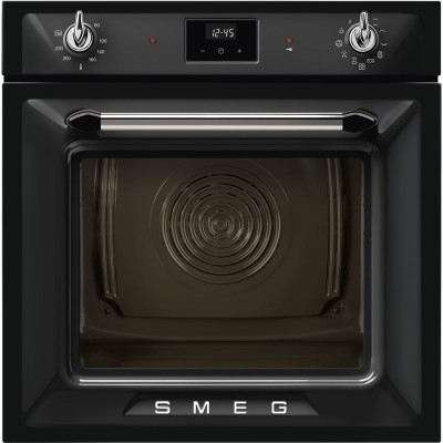 Piekarnik do zabudowy Smeg sop6900tn Victoria 60cm z pyrolizą, czarny