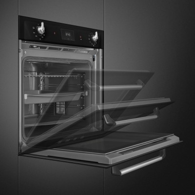 Smeg Sop6900Tn Victoria Pyrolytischer Einbau-Ofen 60 cm schwarz