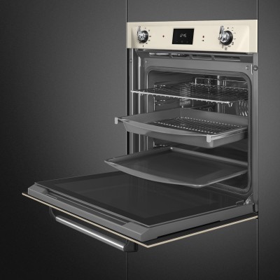Smeg Sop6900Tp Victoria Pyrolytischer Einbau-Ofen 60 cm creme