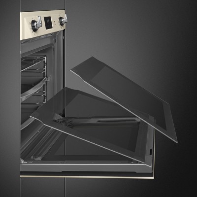 Smeg Sop6900Tp Victoria Pyrolytischer Einbau-Ofen 60 cm creme