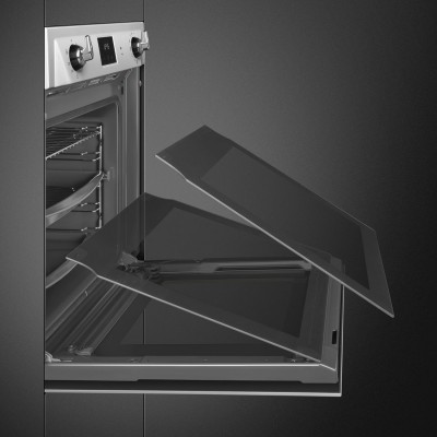 Smeg Sop6900Tx Victoria Cuerno pirolítico entrelazado 60 cm acero inoxidable