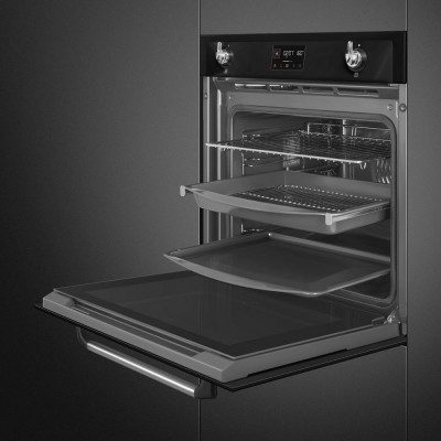 Smeg Sop6902S2Pn Victoria Pyrolytischer Ofen Kombidämpfer schwarz