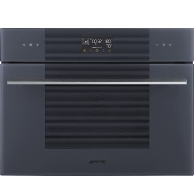 Smeg So4102S3G Linea horno de vapor combinado intercastable h 45 cm vidrio gris