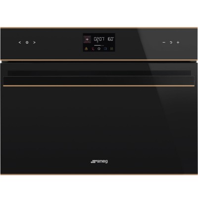 Smeg So4602M1Nr Dolce Stil Novo Kombinierter Einbau-Mikrowellenofen schwarz
