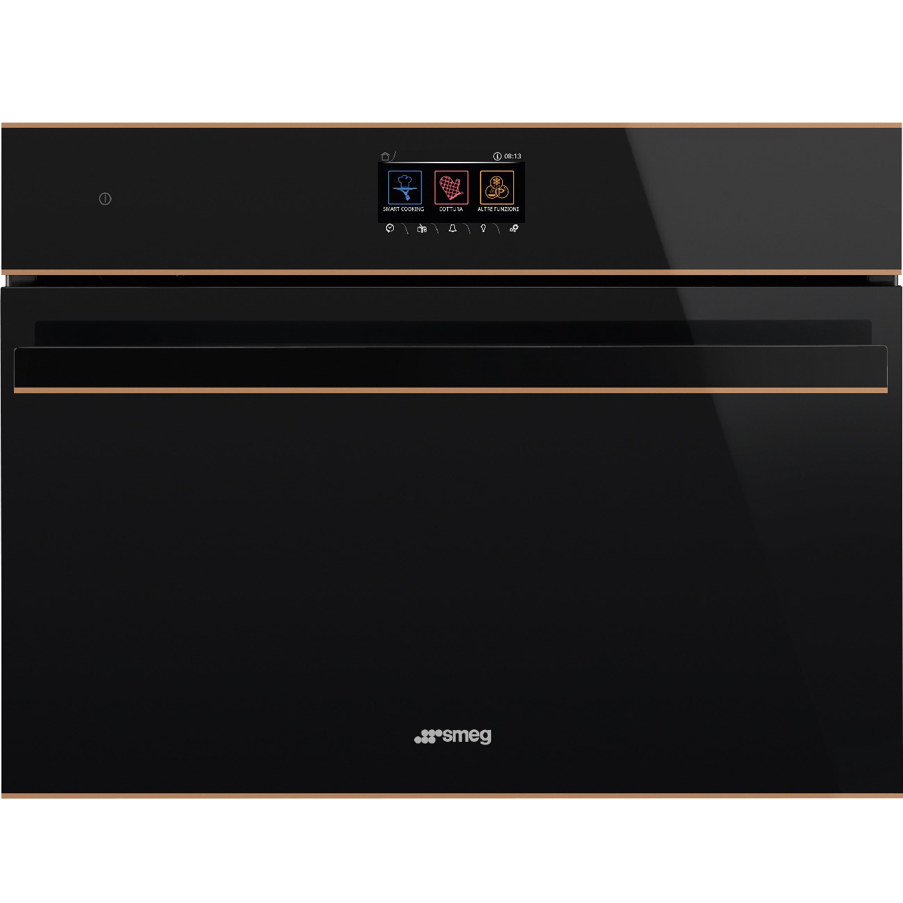 Smeg so4604s4pnr Dolce stil novo forno vapore combinato - incasso h 45 cm  nero