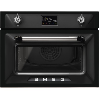 Smeg So4902M1N Victoria Built-in combined microwave oven - h 45 cm black