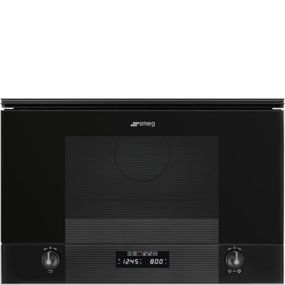 Smeg Mp122B3 Linea horno microondas encajable h 40 cm negro