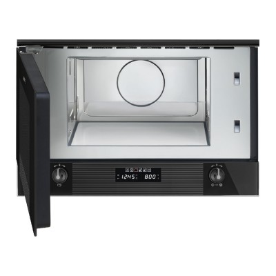 Smeg Mp122B3 Linea horno microondas encajable h 40 cm negro