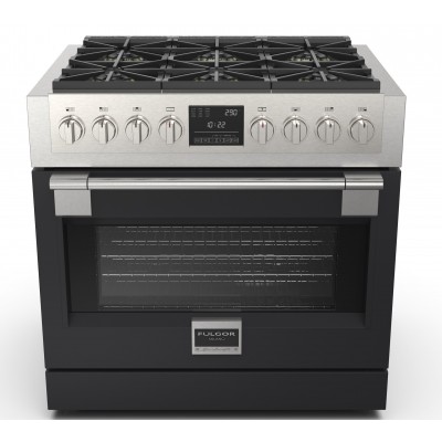 Fulgor fsrc 3606 p mg ed 2f mbk professional gas kitchen sofia 91cm black steel