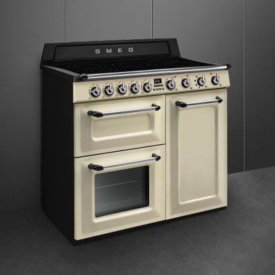 Smeg Tr103Ip2 Victoria placa de inducción sobredimensionada 100 cm crema