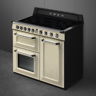 Smeg Tr103Ip2 Victoria Cuisinière à induction en pose libre 100 cm crème