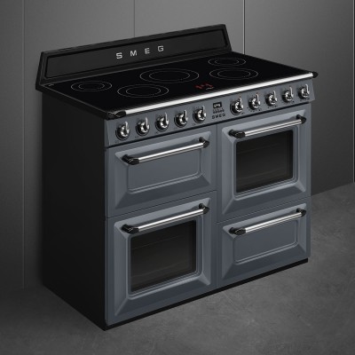 Smeg Tr4110Igr2 Victoria Freistehender Induktionsherd 110cm grau