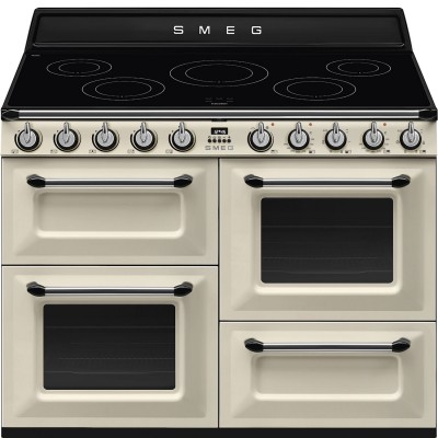 Smeg Tr4110Ip2 Victoria Freistehender Induktionsherd 110 cm creme