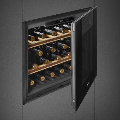 Smeg cvi121b3 Linea wbudowana piwniczka na wino h 45 cm czarna