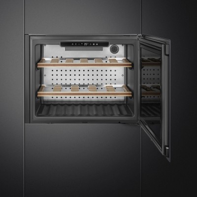 Smeg Cvi121G Linea Cave à vin emboîtable h 45 cm gris