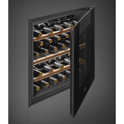 Smeg cvi129b3 Linea wbudowana piwniczka na wino h 60 cm czarna