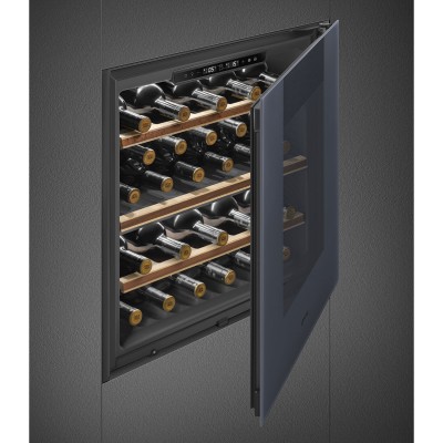 Smeg Cvi129G Linea Cave à vin emboîtable h 60 cm gris